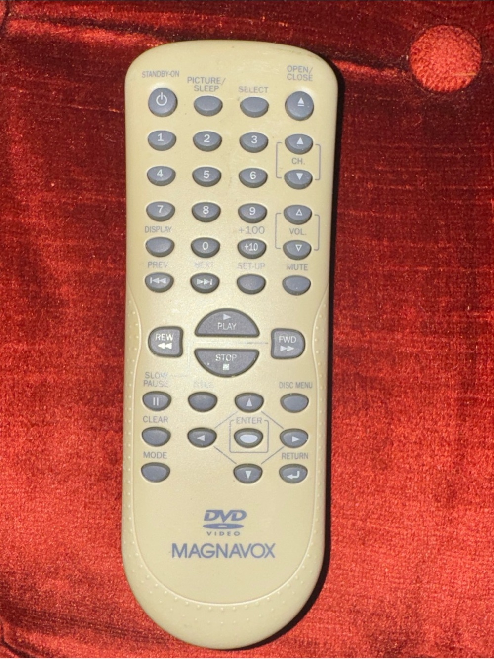 Magnavox Remote NF109UD +Full Model List Description.